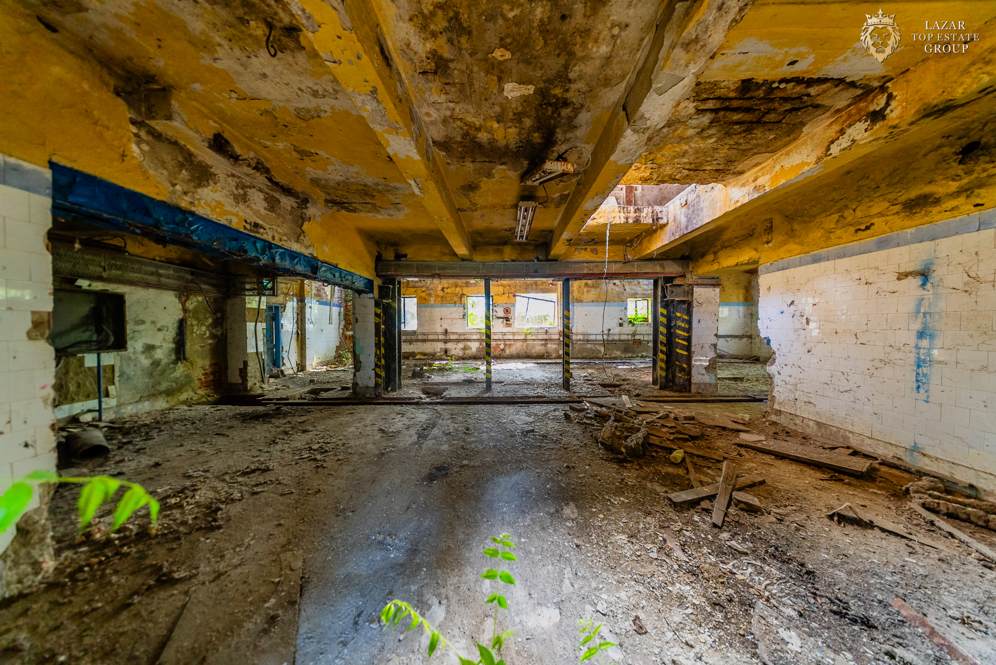 Cladire industriala de vanzare cu potential 3,5 ha in Batania