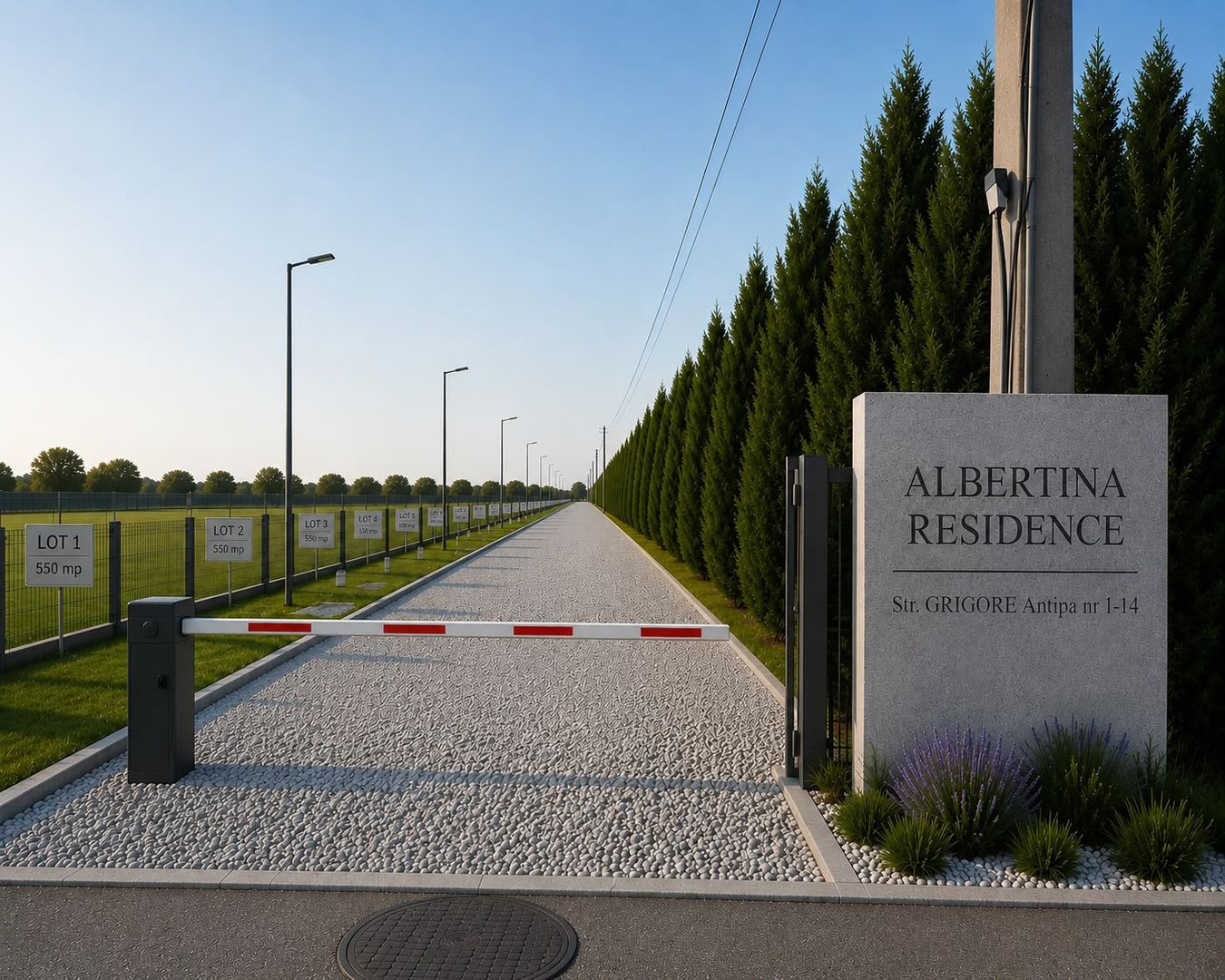 Teren de vânzare – Cartier Albertina, Grădiște | Stradă privată